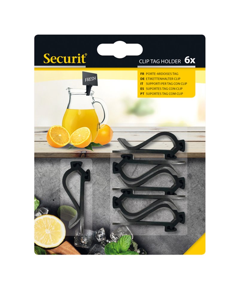 Set 6 supporti Clip per Tag Securit