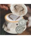 Set 2 stencil per caffE' "CUORE + SMILE" Securit