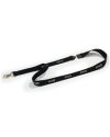 10 Cordoncini portabadge nero stampa STAFF Durable