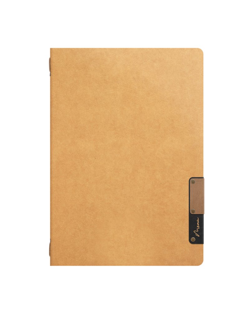 Porta MenU' A4-24,5x34cm Beige Nature con 1 INSERTO DOPPIO