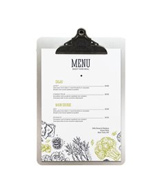 Porta MenU' in metallo A4-33,2x22,8cm con clip