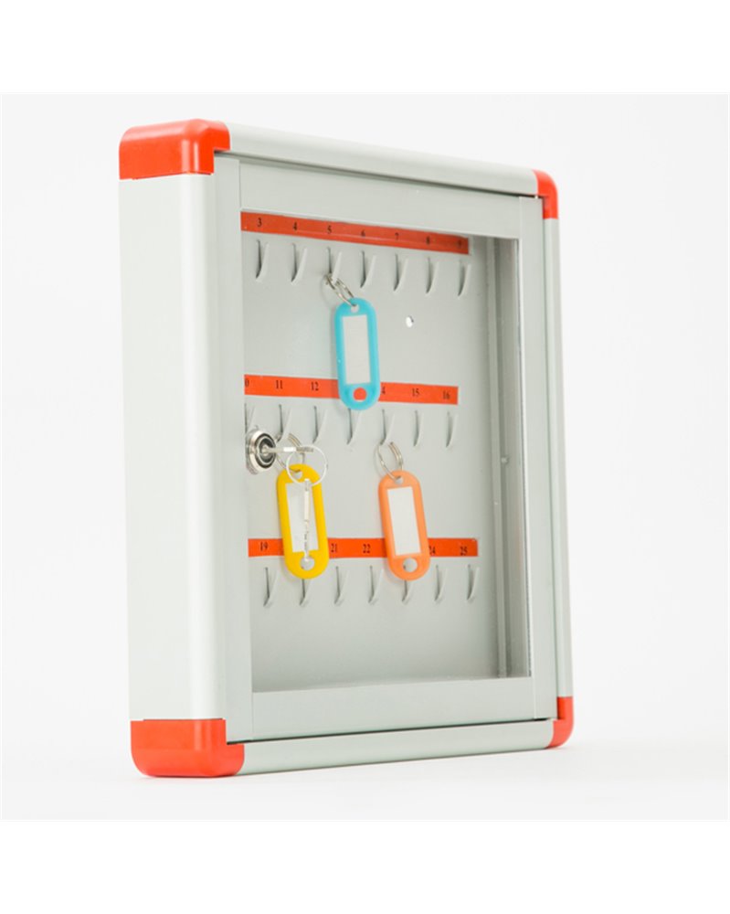 Bacheca murale portachiavi 30X30cm - 25 POSTI Metalplus