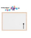 Lavagna bianca magnetica 45x60cm cornice legno Starline