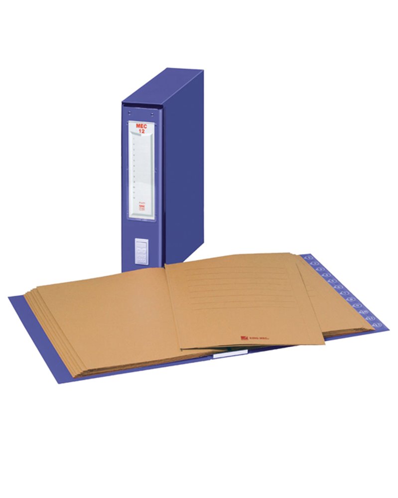 CLASSIFICATORE NUMERICO MEC 12 BLU 23X32CM, DORSO 7CM CLASSIFICATORE NUMERICO MEC 12 BLU 23X32CM, DORSO 7CM
