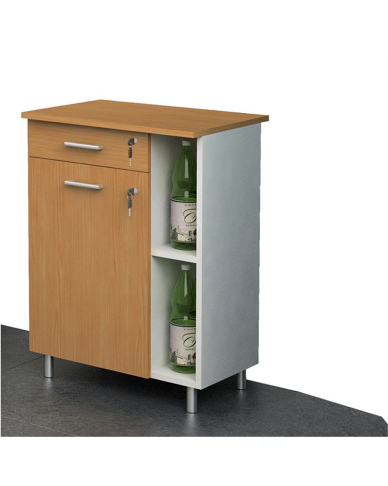 Mobile Punto CaffE' 60x45xH84cm Bicolore - Angolo Ristoro Mobile Punto CaffE' 60x45xH84cm Bicolore - Angolo Ristoro