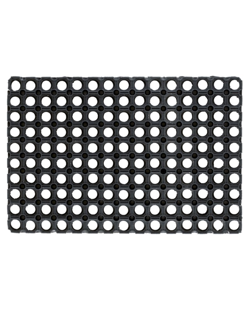 Zerbino Gummy 50x100cm Nero Velcoc