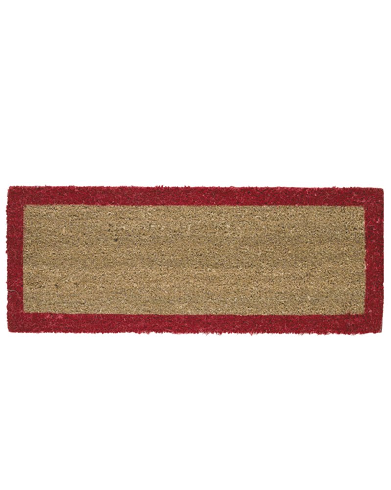Tappeto scalino in cocco 27x70cm Rosso Velcoc
