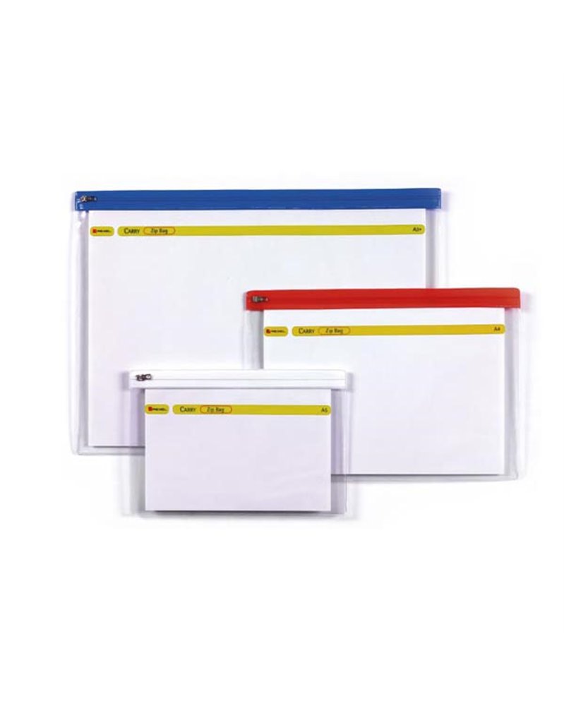 BUSTA A ZIP ZIP BAG A4 COLORATA 21X29.7CM