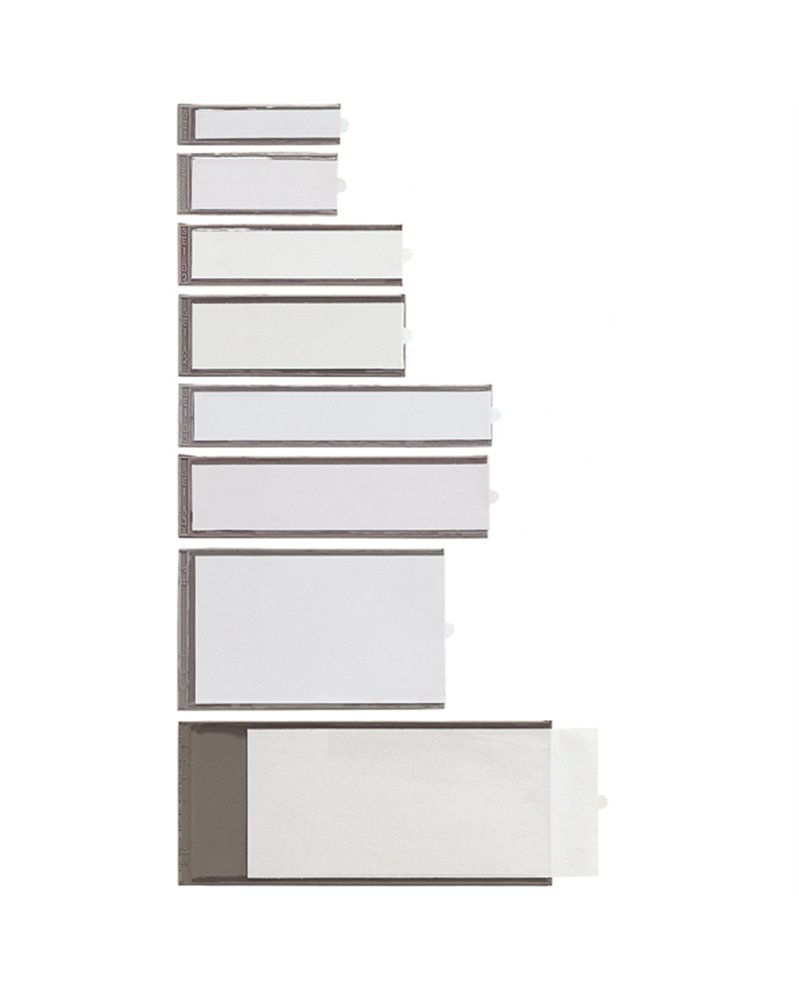 10 PORTAETICHETTE ADESIVE IES A1 24X63MM SEI