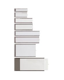 6 PORTAETICHETTE ADESIVE IES A3 32X124MM SEI