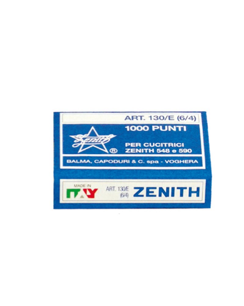 SCATOLA 1000 PUNTI ZENITH 130/E (6/4) IN ACCIAIO NATURALE