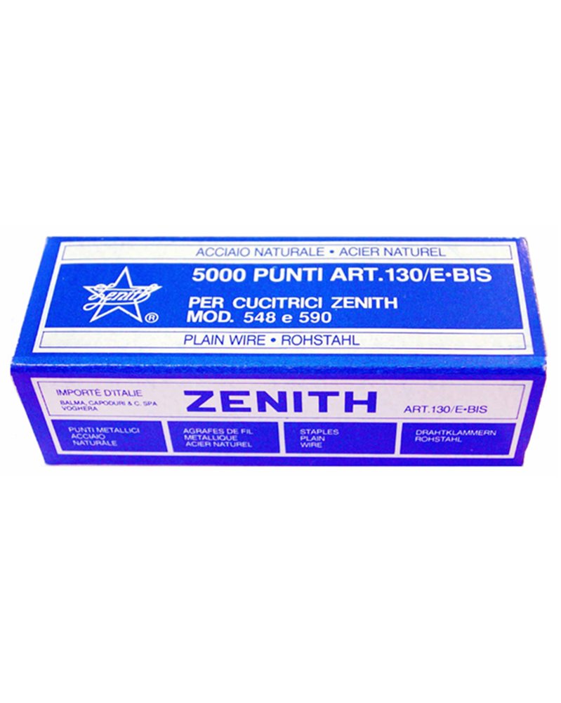 SCATOLA 5000 PUNTI ZENITH 130/E BIS (6/4) IN ACCIAIO NATURALE