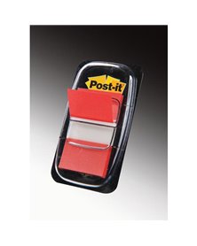 SEGNAPAGINA Post-itÂ® 680-1 ROSSO 25.4X43.6MM 50FG INDEX