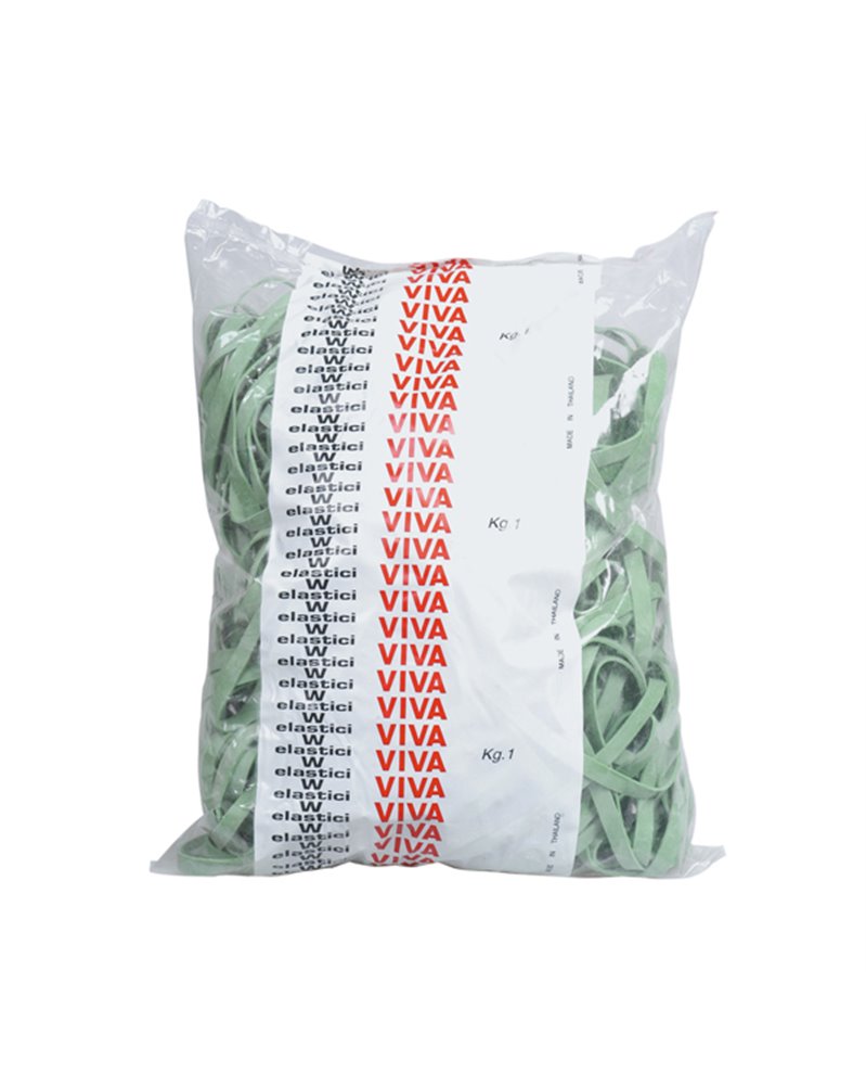 ELASTICO FETTUCCIA VERDE Ã˜70 T5 SACCO DA 1KG