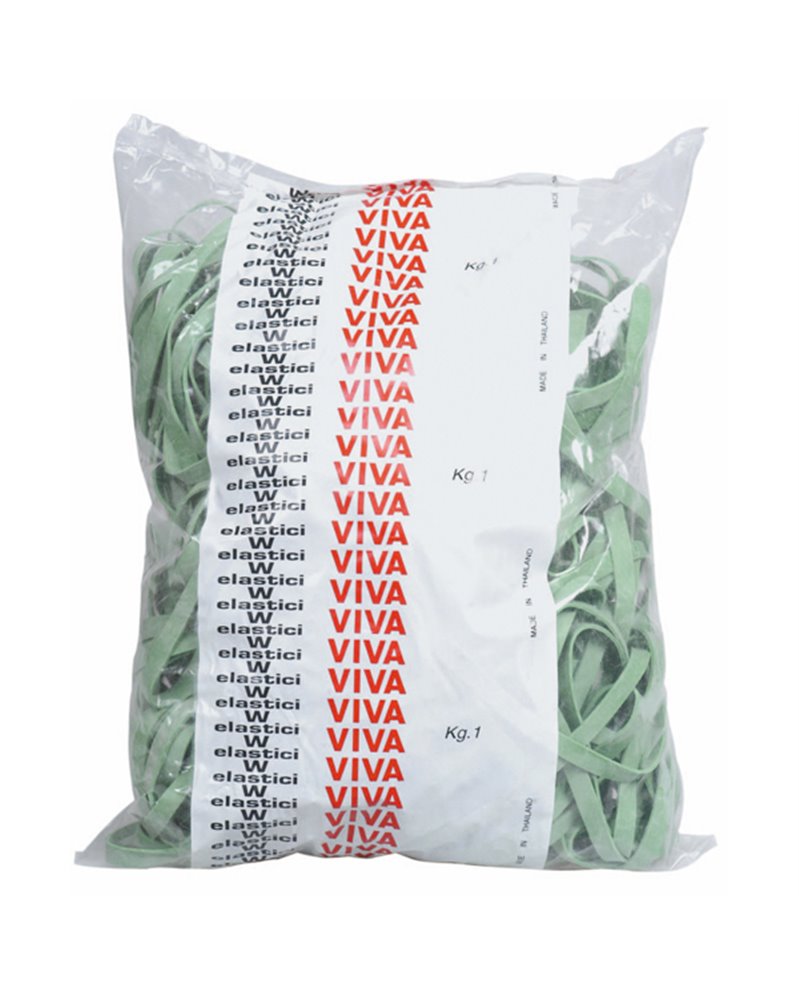 ELASTICO FETTUCCIA VERDE Ã˜120 T8 SACCO DA 1KG