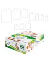 SCATOLA 500 ETICHETTE CON FILO A391 28X43MM