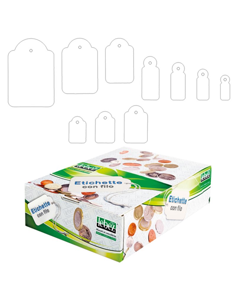 SCATOLA 500 ETICHETTE CON FILO A392 (36X54MM)