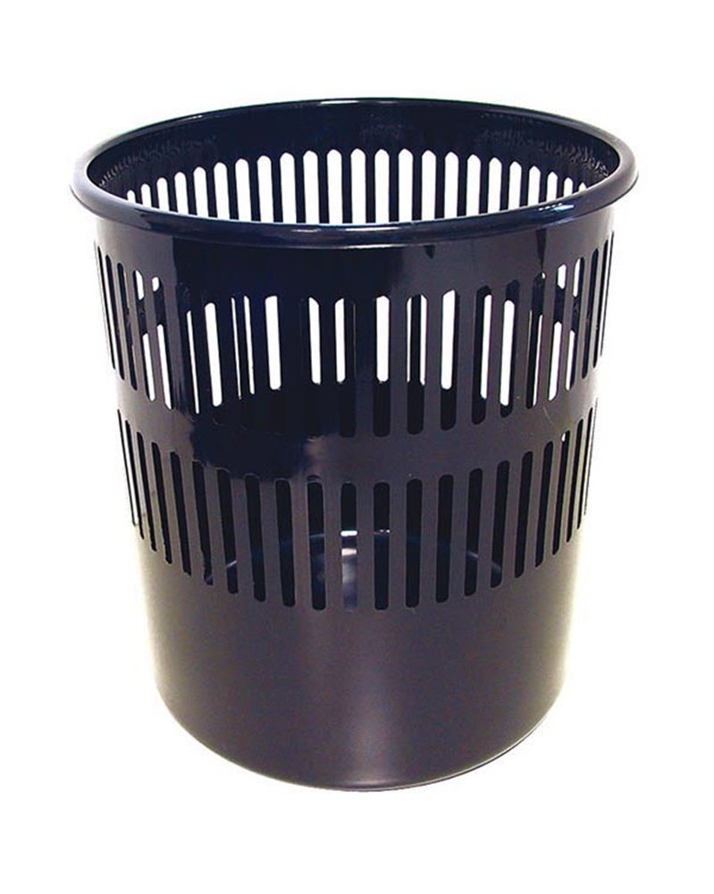 CESTINO GETTACARTE 12LT NERO TRAFORATO 4119 ARDA