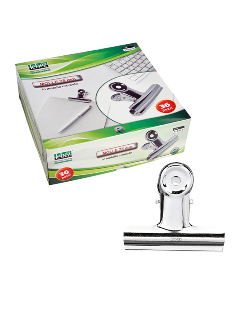 SCATOLA 36 MOLLE ACCIAIO CROMATO 75MM ART.710/0