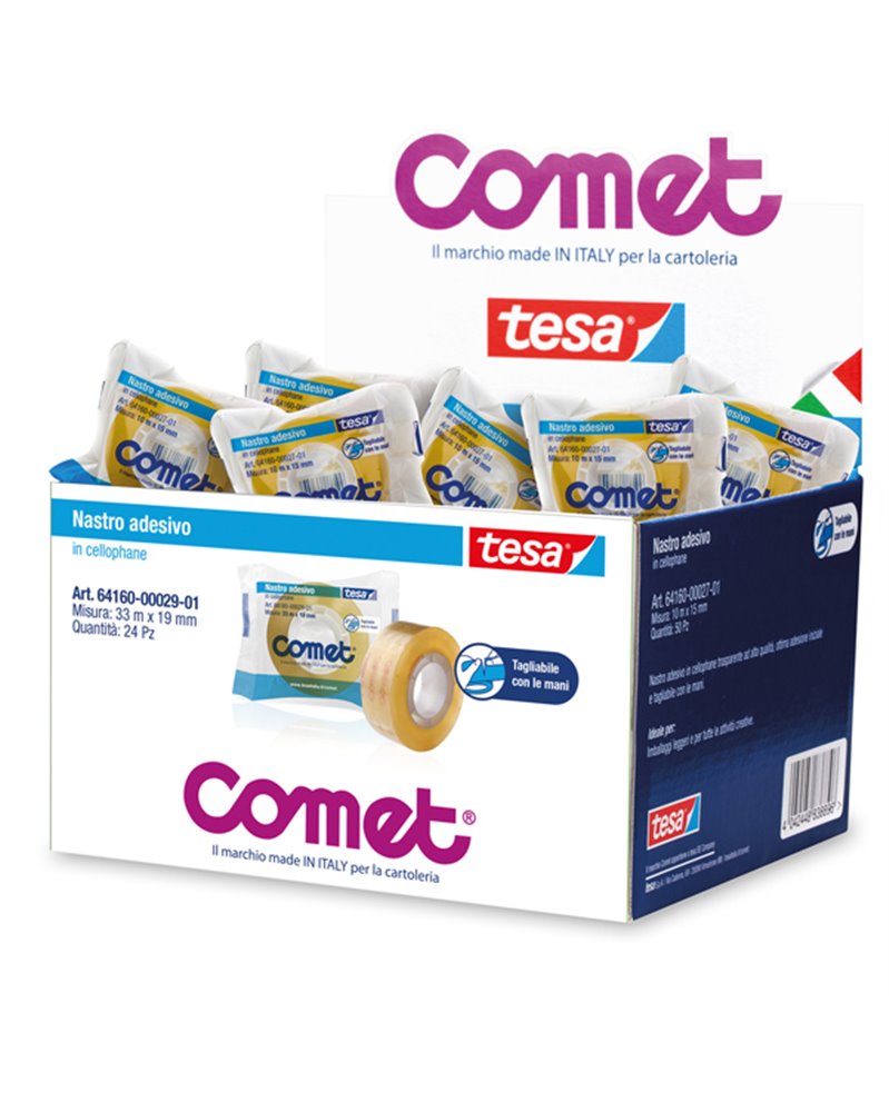 NASTRO ADESIVO 33MTX19MM CELLO 64-160 COMET