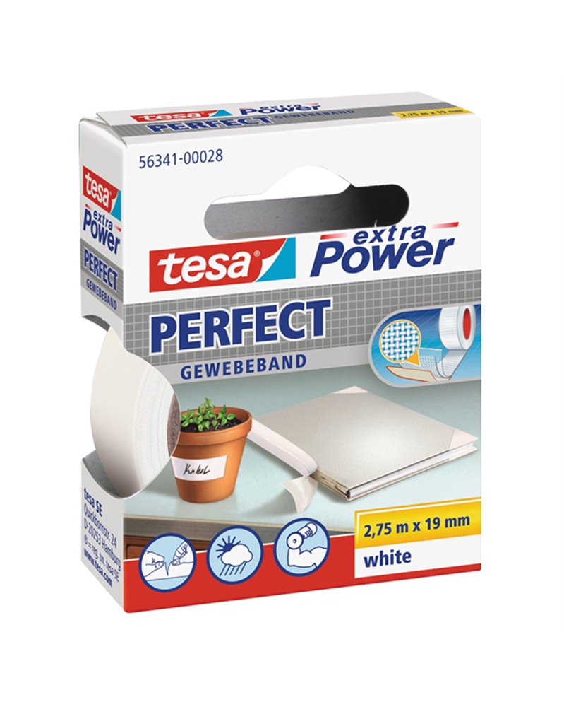 NASTRO ADESIVO TELATO 19MMX2,7MT BIANCO 56341 XP PERFECT