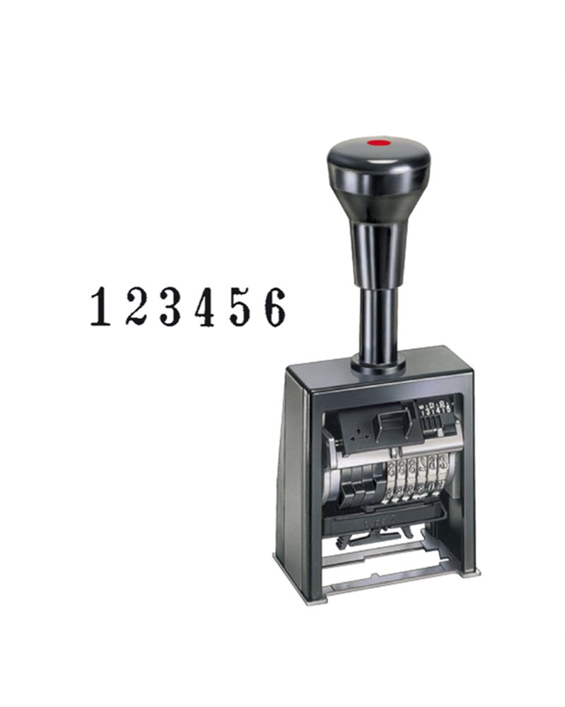 Timbro numeratore autoinchiostrante automatico B6K 6colonne 4,5mm REINER