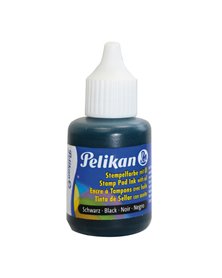 INCHIOSTRO NERO X TIMBRI METALLO C/OLIO 30ML PELIKAN