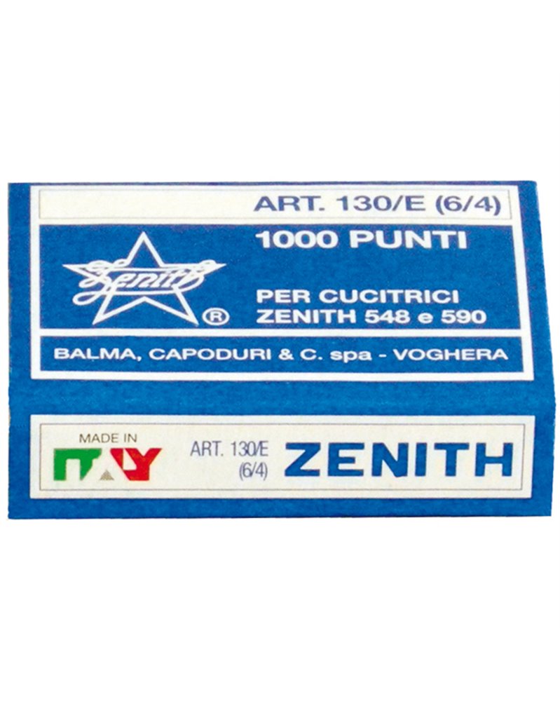 SCATOLA 1000 PUNTI ZENITH 130/E S100 (6/4) IN ACCIAIO NATURALE