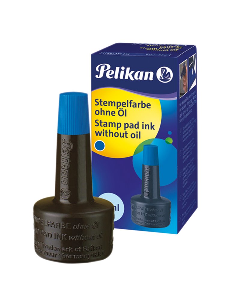 INCHIOSTRO BLU 4K S/OLIO 28ML X CUSCINETTI PELIKAN