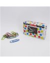 SCATOLA 50 FERMAGLI METALLO COLOR N.4 MM32 ANTIRUGGINE LEONE