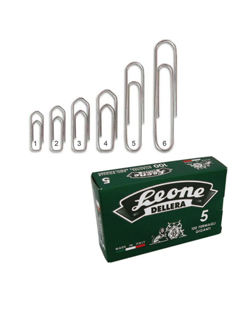 SCATOLA 100 FERMAGLI N.2 MM26 ZINCATI ANTIRUGGINE LEONE