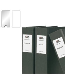 Busta 12 portaetichette PPL adesive trasparenti 22x102mm 10315S 3L