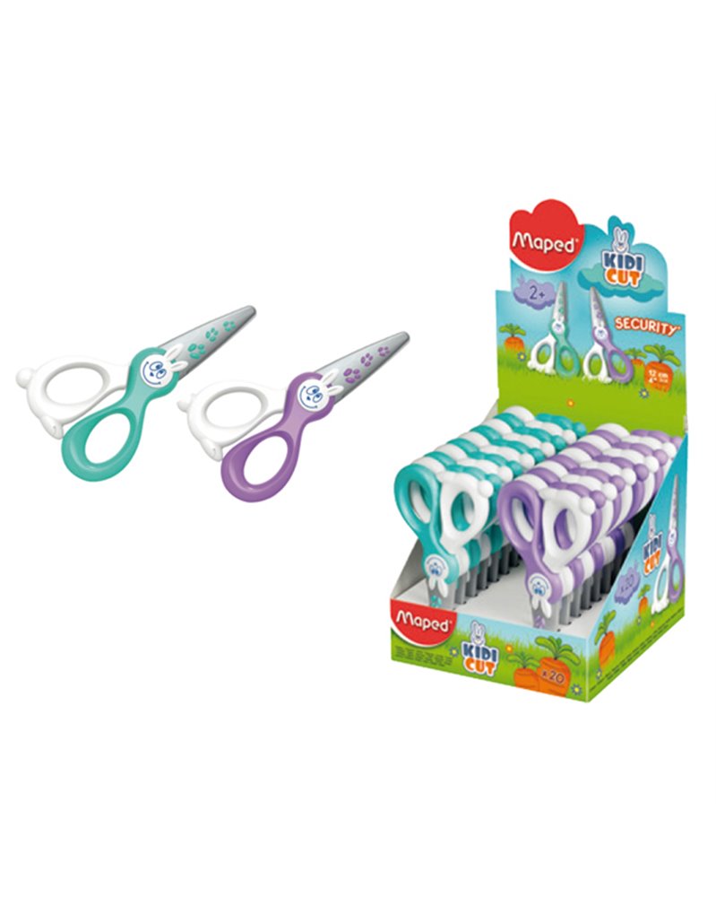 Forbici KIDIKUT 12cm lama sintetica punta tonda MAPED