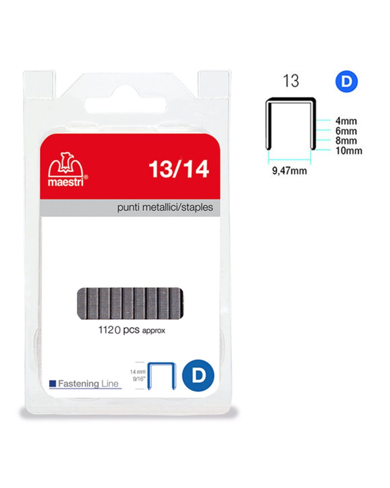 PUNTI 13/14 IN BLISTER DA 1120 P. RO-MA