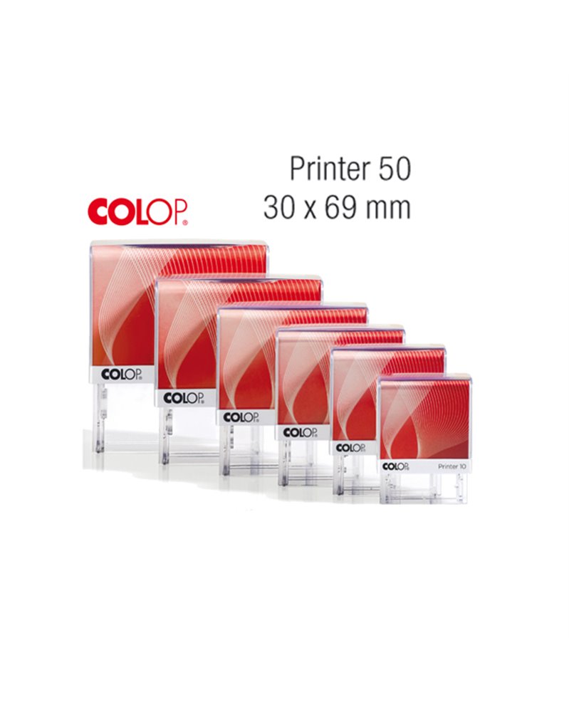 Timbro Printer 50 G7 autoinchiostrante 30x69mm 7 righe COLOP