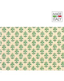 ROTOLO CARTARIVESTO 50X500CM GIGLIO VERDE LAVABILE REX58