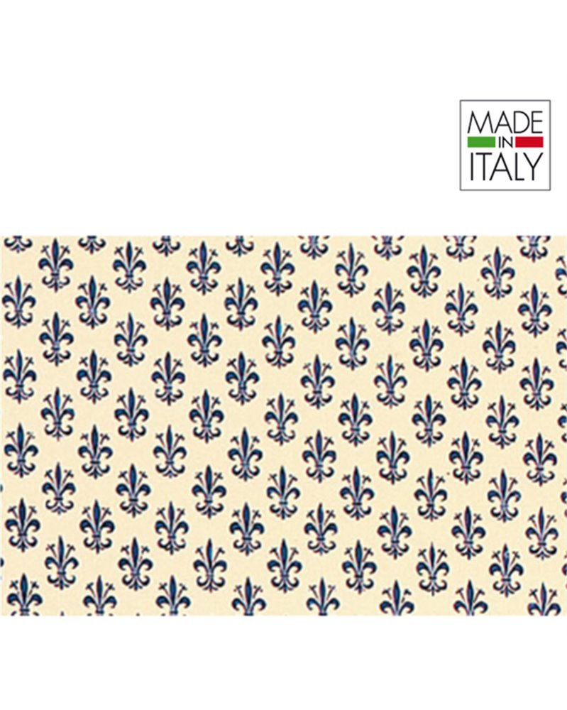 ROTOLO CARTARIVESTO 50X500CM GIGLIO BLU LAVABILE REX58