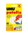 BLISTER 80 SUPPORTI GOMMA ADESIVA UHU PATAFIX BIANCO