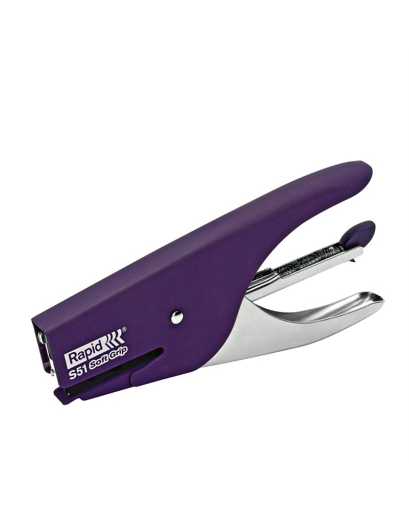 Cucitrice a pinza RAPID S51 SOFT GRIP viola