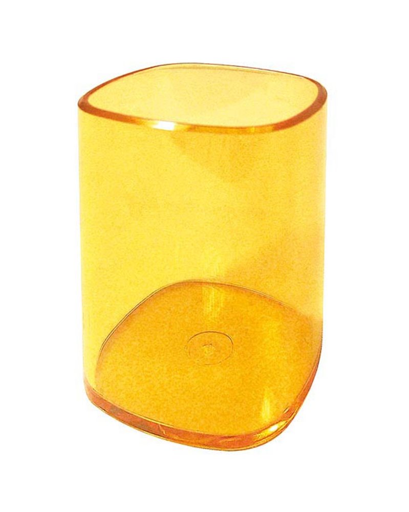 PORTAPENNE BICCHIERE TRASPARENTE ARANCIO ARDA