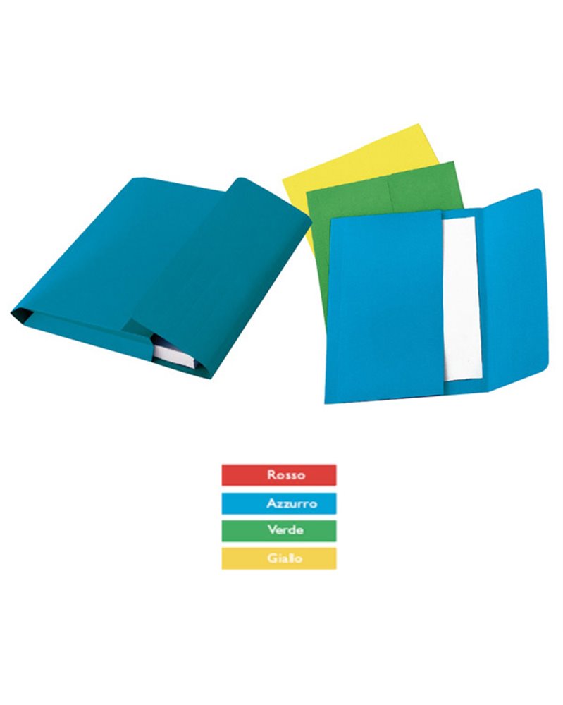 25 CARTELLINE A BUSTA 152B ROSSO 26X34 200GR BRISTOL