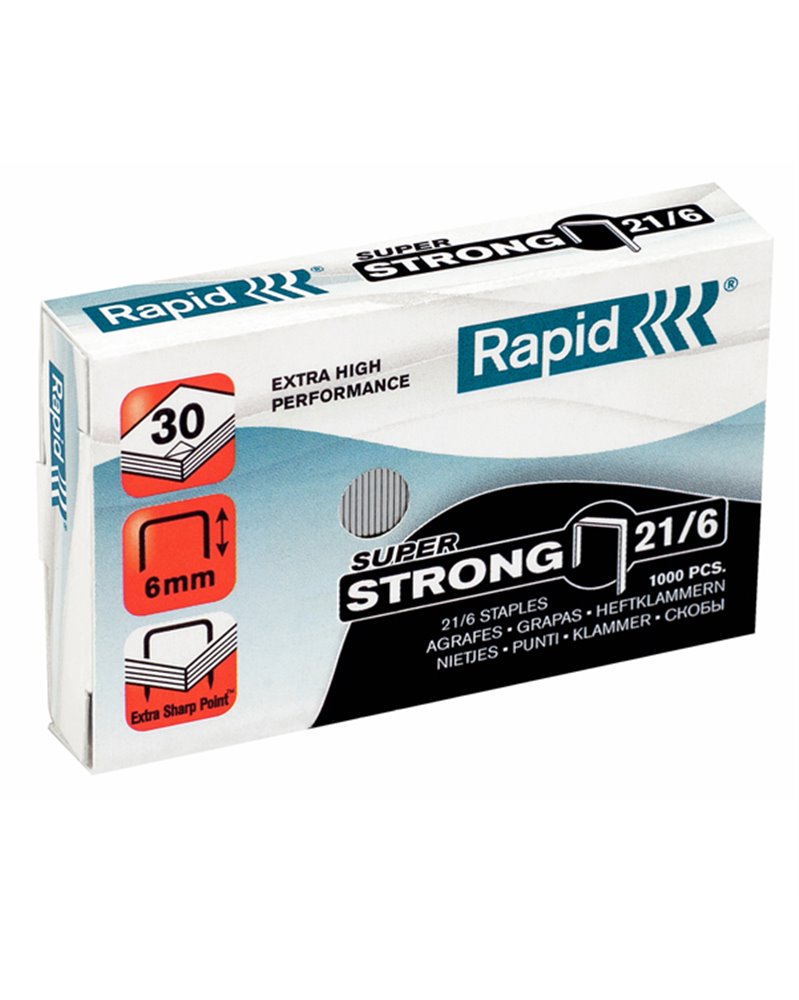 Scatola 1000 punti SUPER STRONG RAPID 21/6 (6/6)