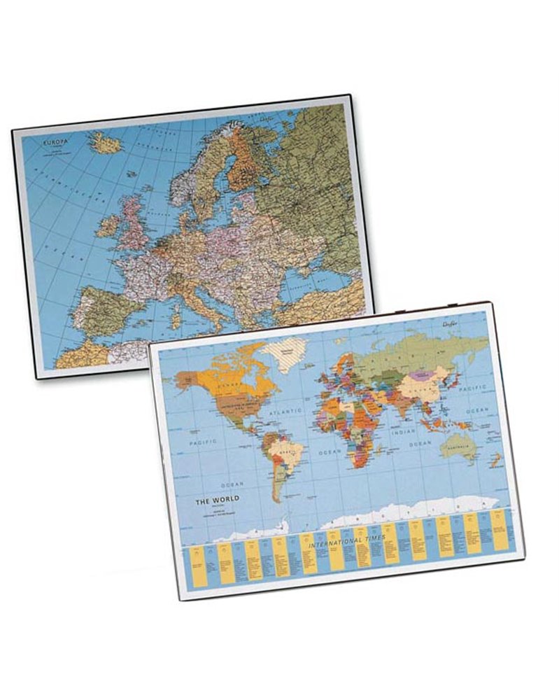 Sottomano GEOGRAPHIC Planisfero 40x53cm 45350 LAUFER
