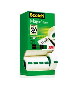 MULTI-PACK 12+2 ROTOLI SFUSI DI NASTRO ScotchÂ® Magicâ„¢ 810 PERM. 19MMX33MT