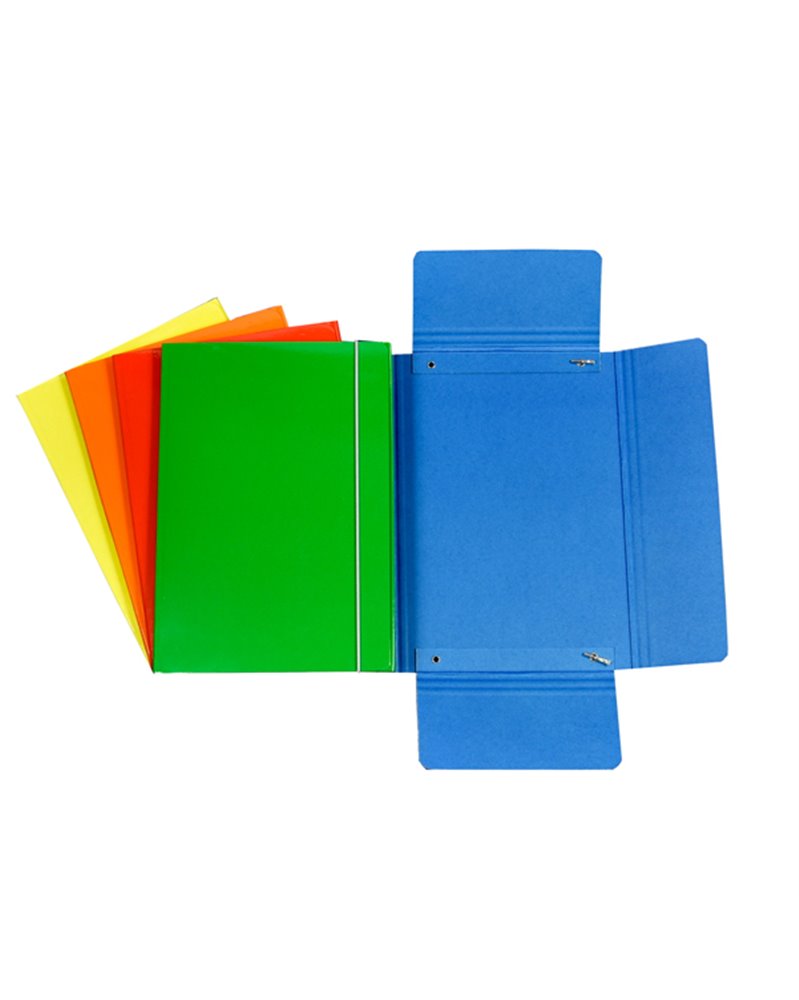 CARTELLINA C/ELASTICO 17X25CM VERDE 40L