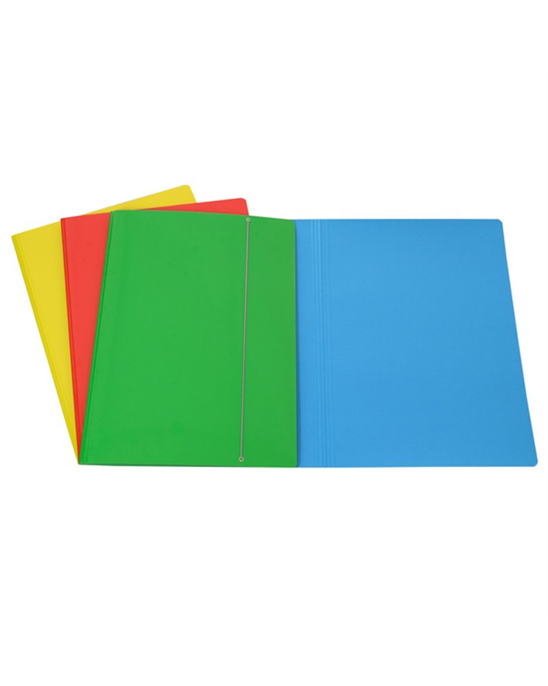 CARTELLINA C/ELASTICO cartone plastificato 35X50CM ROSSO 35EL