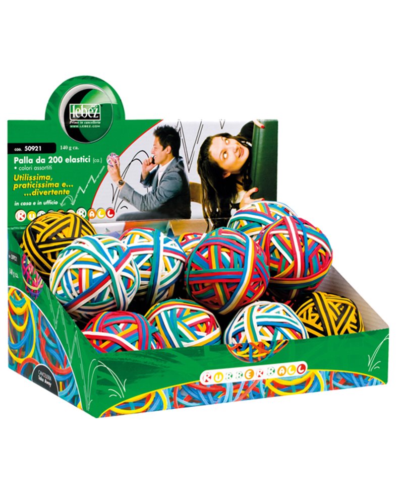 DISPLAY RUBBERBALL DA 15 GOMITOLI DI ELASTICI