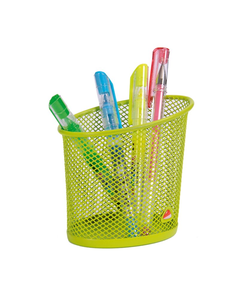 Portapenne MESH in rete metallica verde ALBA