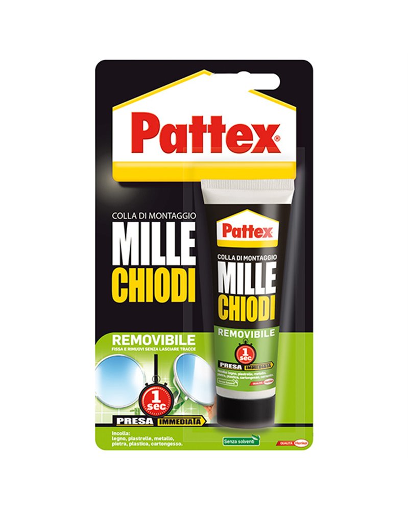 ADESIVO PATTEX MILLECHIODI REMOVIBILE 100GR