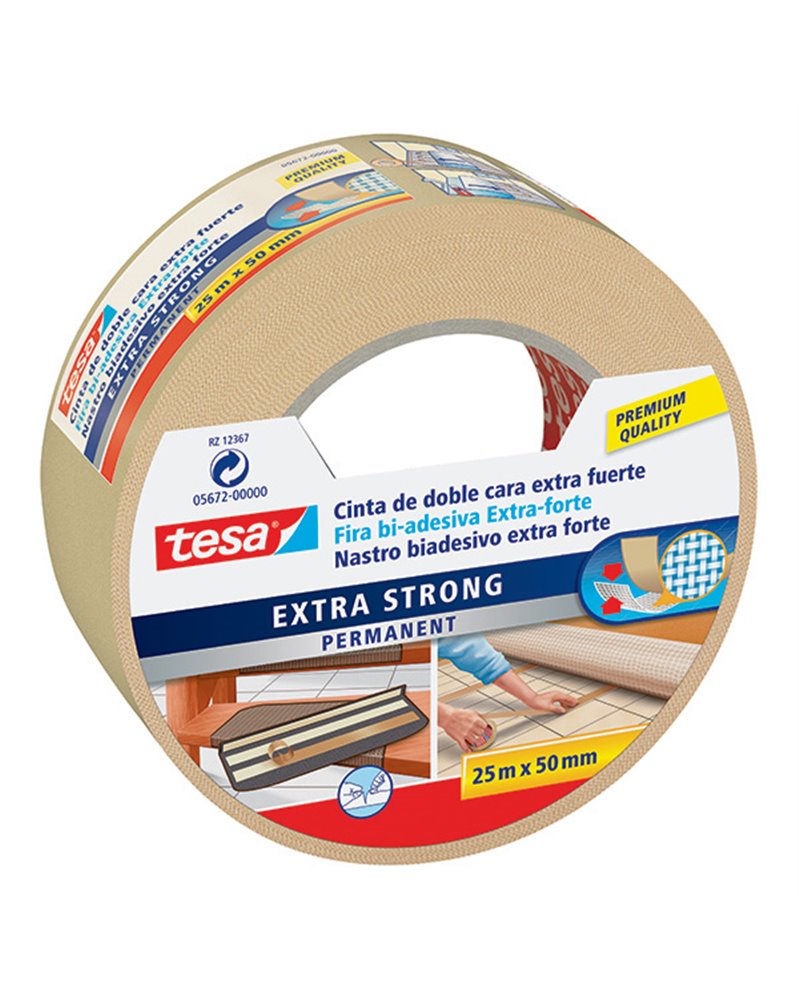 NASTRO BIADESIVO 50mmx25mt Extra-forte Tesa